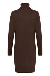 Mila rollneck dress, bracken melange/brown