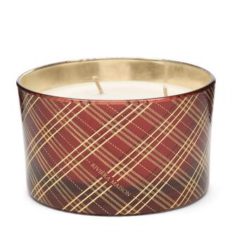 Classic tartan scented candle