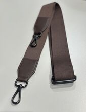 Woolen crossbody pouchy, chocolate melange