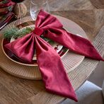 Velvet bow christmas tree decoration S