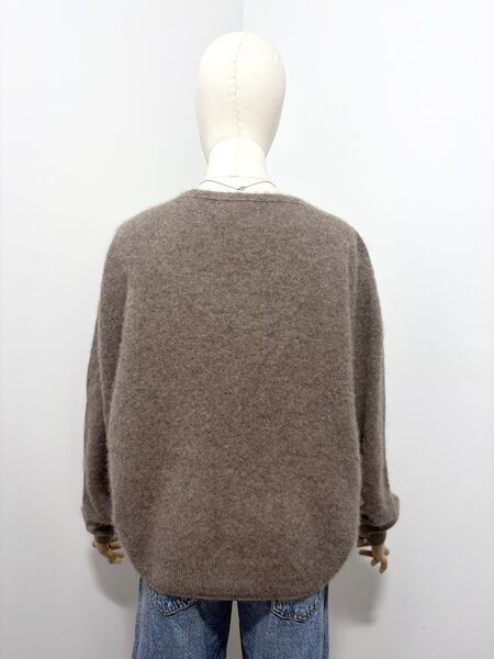Cashmere blend cardigan, taupe