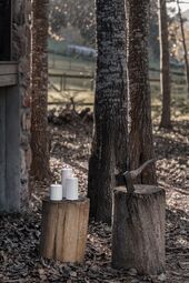 Outdoor led candle 20cm, white