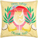 Pina there outdoor cushion 43x43, yellow