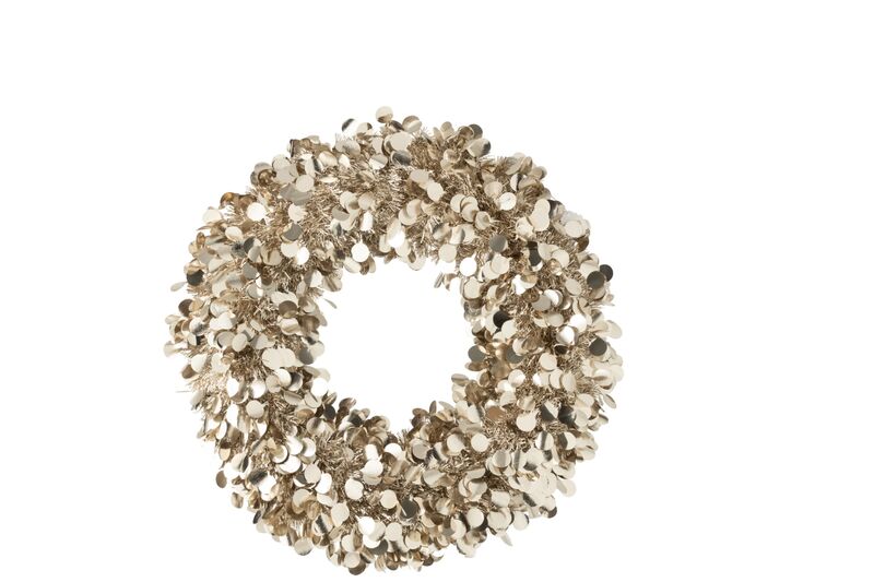 Wreath sparkling 60cm, champagne