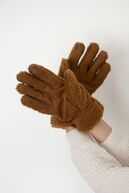 Men UGGfluff glove, chestnut