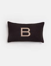 B-logo cushion cover 30x50, espresso/sand