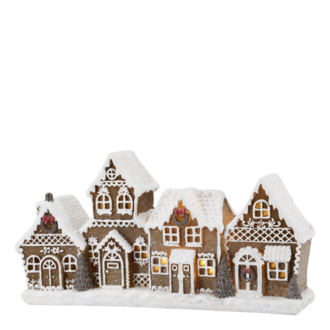 Noël gingerbread house with led, mocca