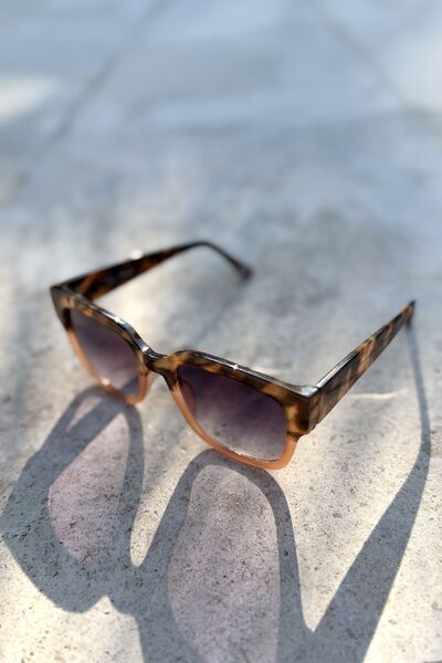 Sunglasses, leoprint taupe