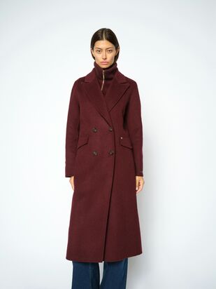 Alva loisa mock neck coat, port royale