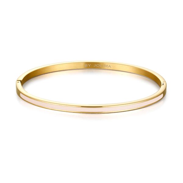 Poppy mini bangle, nude gold