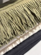 Scarf blended with cashmere, kaki