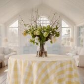 Easter Bunny Linen/Cotton Ornament, Green