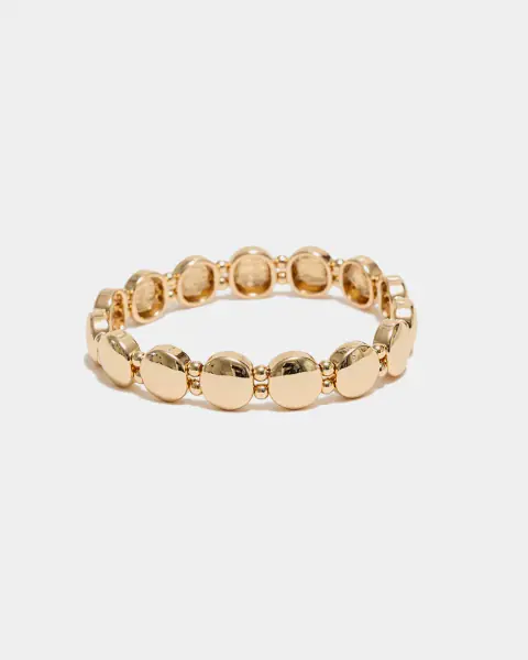 Ava petite elastic bracelet, gold