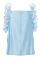Ruffle top, blue