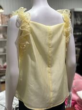 Ruffle top, yellow
