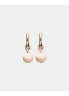 Colette earrings, matt beige
