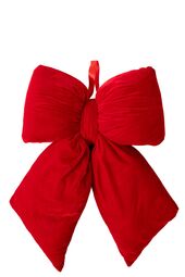Hanger bow velvet 49cm, red