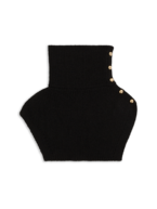 Wendy collar scarf, black