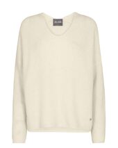 Thora V-neck knit, ecru