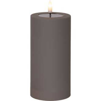 Flamme soft LED-kynttilä 17,5cm, ruskea