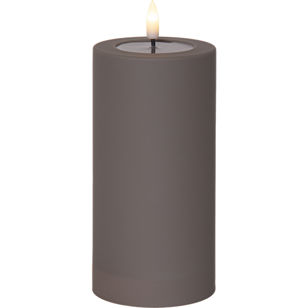 Flamme soft LED-kynttilä 17,5cm, ruskea