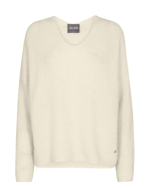 Thora V-neck knit, ecru