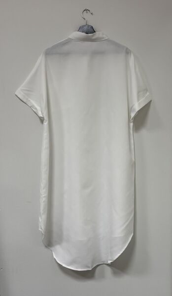 Simple shirt dress, white