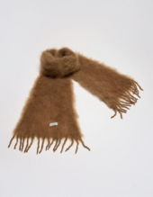Aurora scarf 35x160, sepia