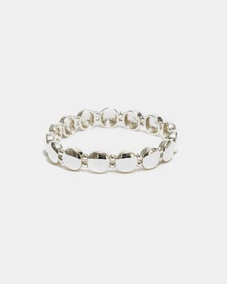 Ava petite elastic bracelet, silver