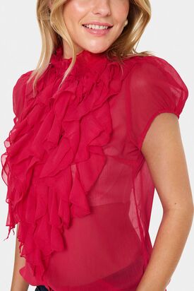 Lilja shirt, viva magenta