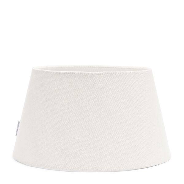 Linen taper lampshade white 38x21