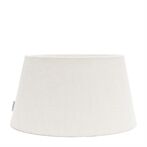 Linen taper lampshade white 45x25