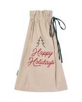 Jute/cotton Christmas tree sack, natural