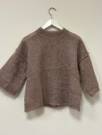 Sweater with seam detail, taupe