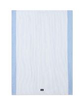 Striped Linen/Cotton Kitchen Towel, Blue/White