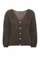 Cornelia mohair cardigan, cocoa