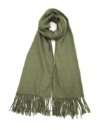 Scarf blended with cashmere, kaki