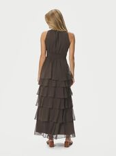 Marli solid dress, dusty brown