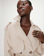 Vogue trench coat, sable