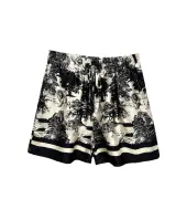 Shorts with Toile De Jouy print, black