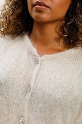 Kid Mohair Vest, Beige