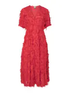 Pazylla midi dress, poinsettia