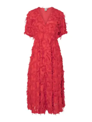 Pazylla midi dress, poinsettia