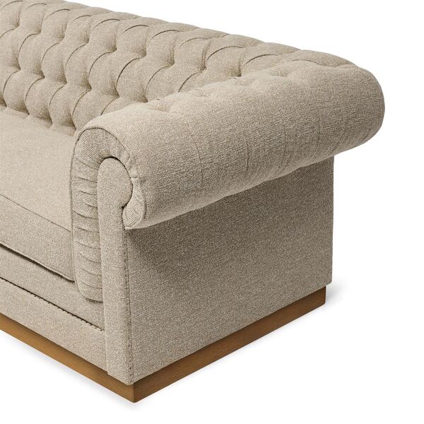 Crescent sofa, Mountain weave, dune sand