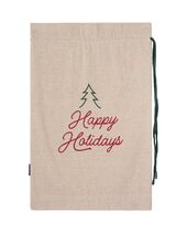 Jute/cotton Christmas tree sack, natural