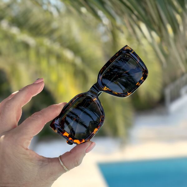 Sunglasses, leoprint black