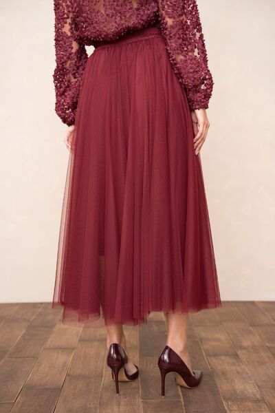 Aria tulle skirt, bordeaux