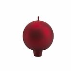 Velvet festivo candle 6cm, red