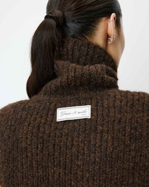 Ansel collar, chocolat
