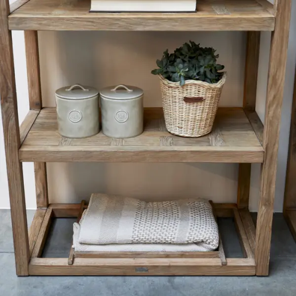 Portofino storage jar S, flax